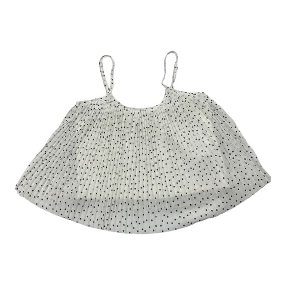 Hollister Tops - Hollister Size S Spaghetti Strap Pleated Cropped Tank Top Polka Dot Barbiecore